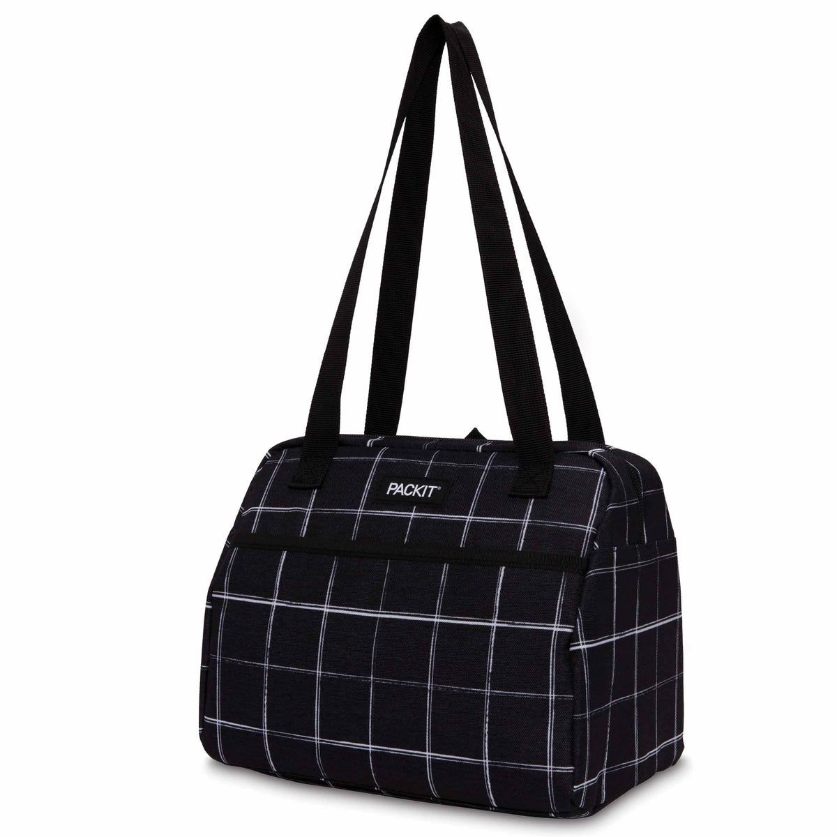 freezable-hampton-lunch-bag-c9 2022_Hampton-Lunch-Bag_Black-Grid_Left_Straps-Up_Lores_0800e0e3-5797-4ae6-9c7f-e61d4103afb1.jpg