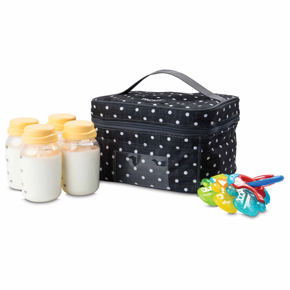 freezable-breastmilk-and-formula-cooler-e5 2023_Breastmilk-Cooler_Polka-Dots_Left_Food-Combo_Lores.jpg