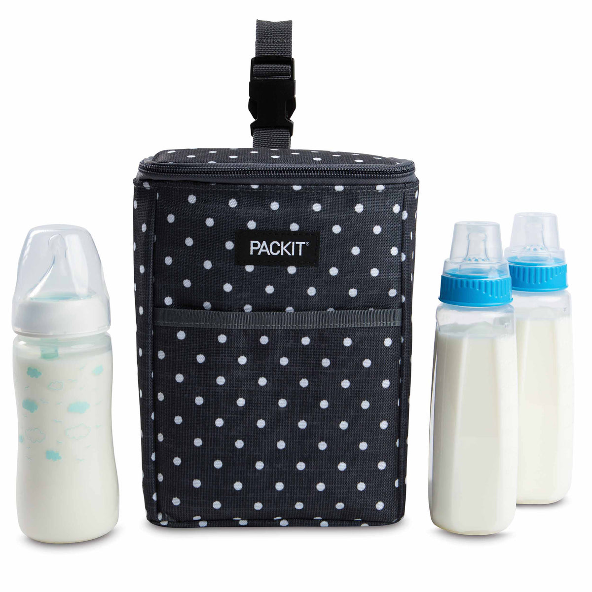 freezable-double-baby-bottle-bag-w9 2023_Double-Bottle-Bag_Polka-Dots_Front_Food-Combo_3-Bottles_Lores.jpg