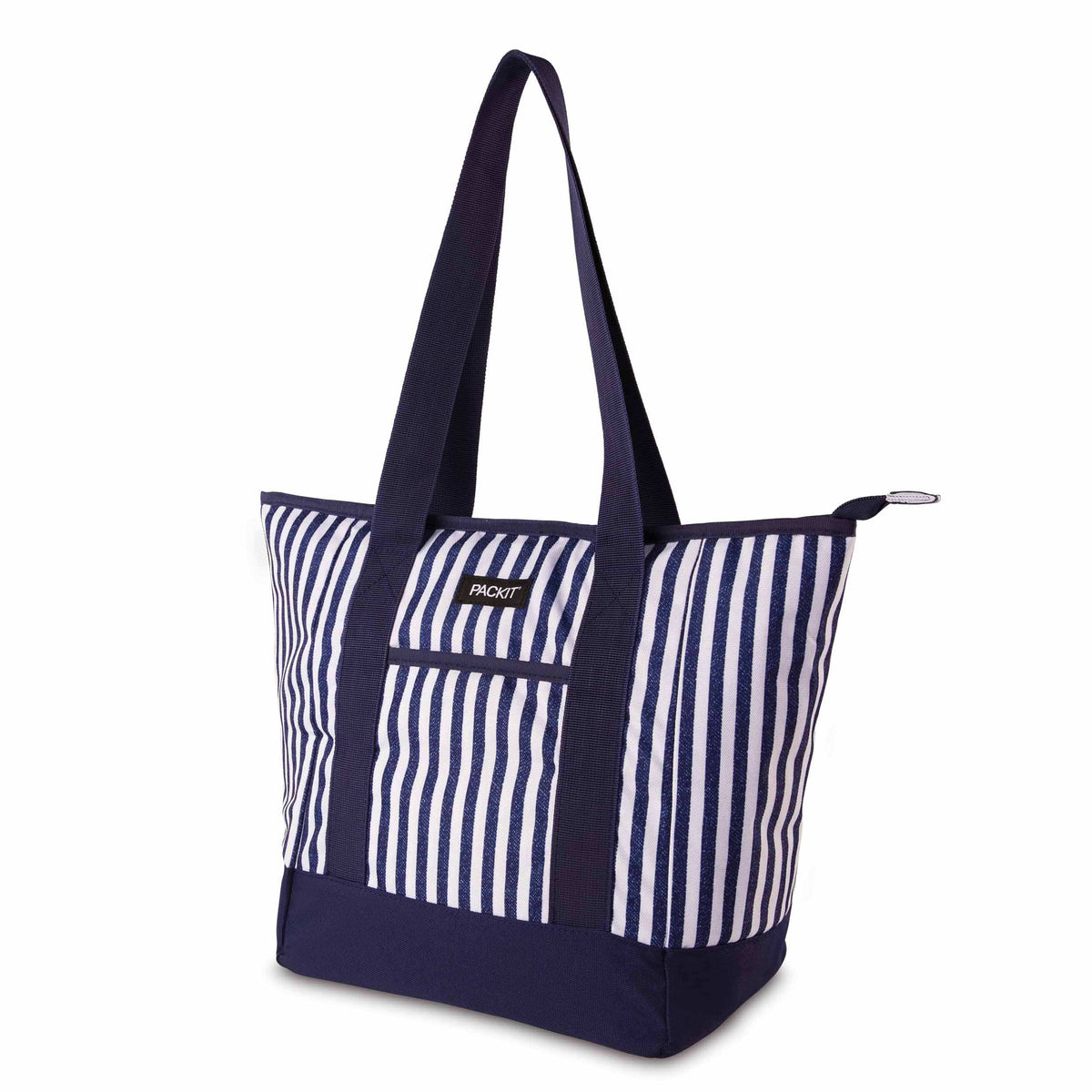freezable-12-can-tote-cooler-z9 freezable-12-can-tote-cooler-city-seaside-stripe-left-angled.jpg