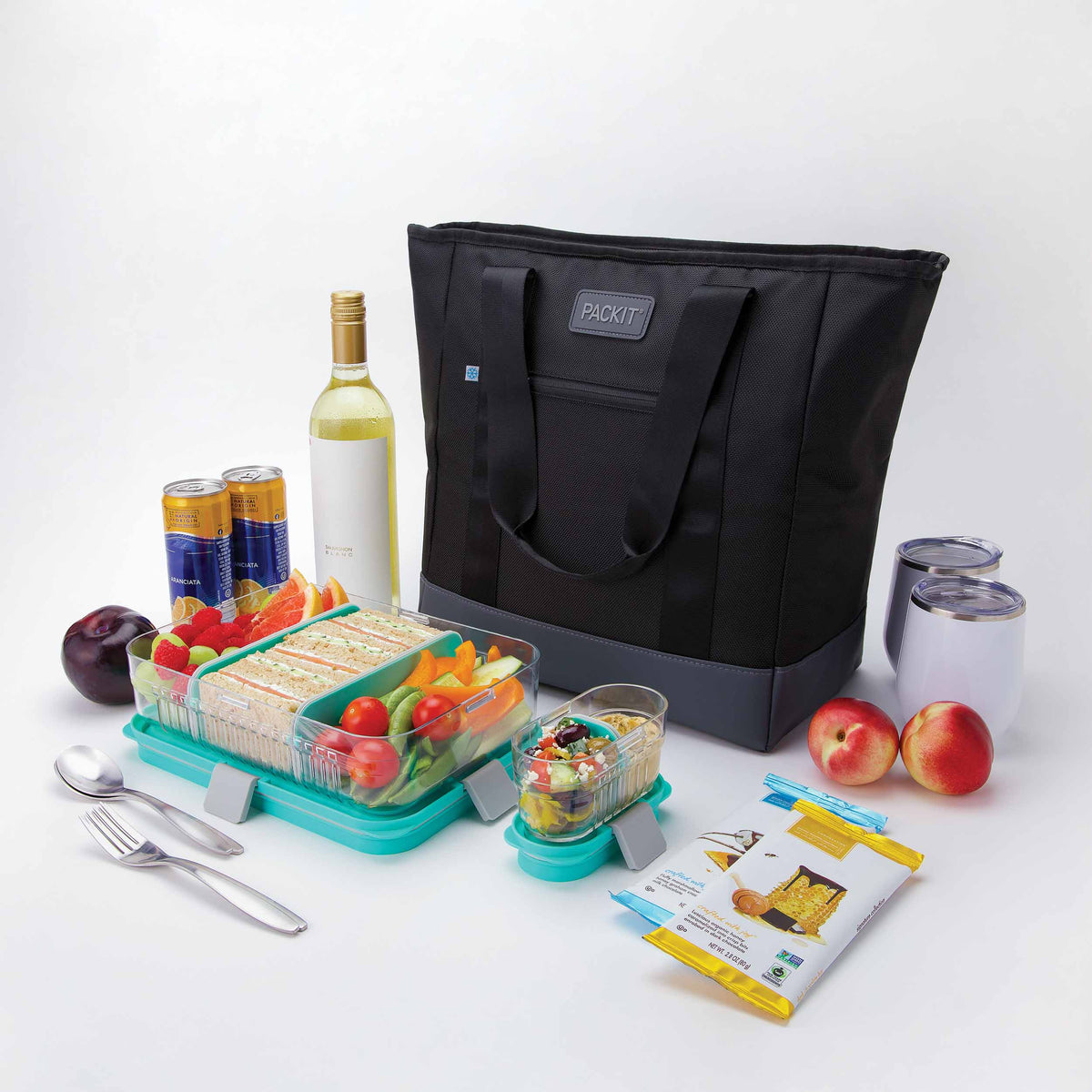 freezable-carry-tote-t6 freezable-carry-tote-black-gray-food-combo-angled.jpg