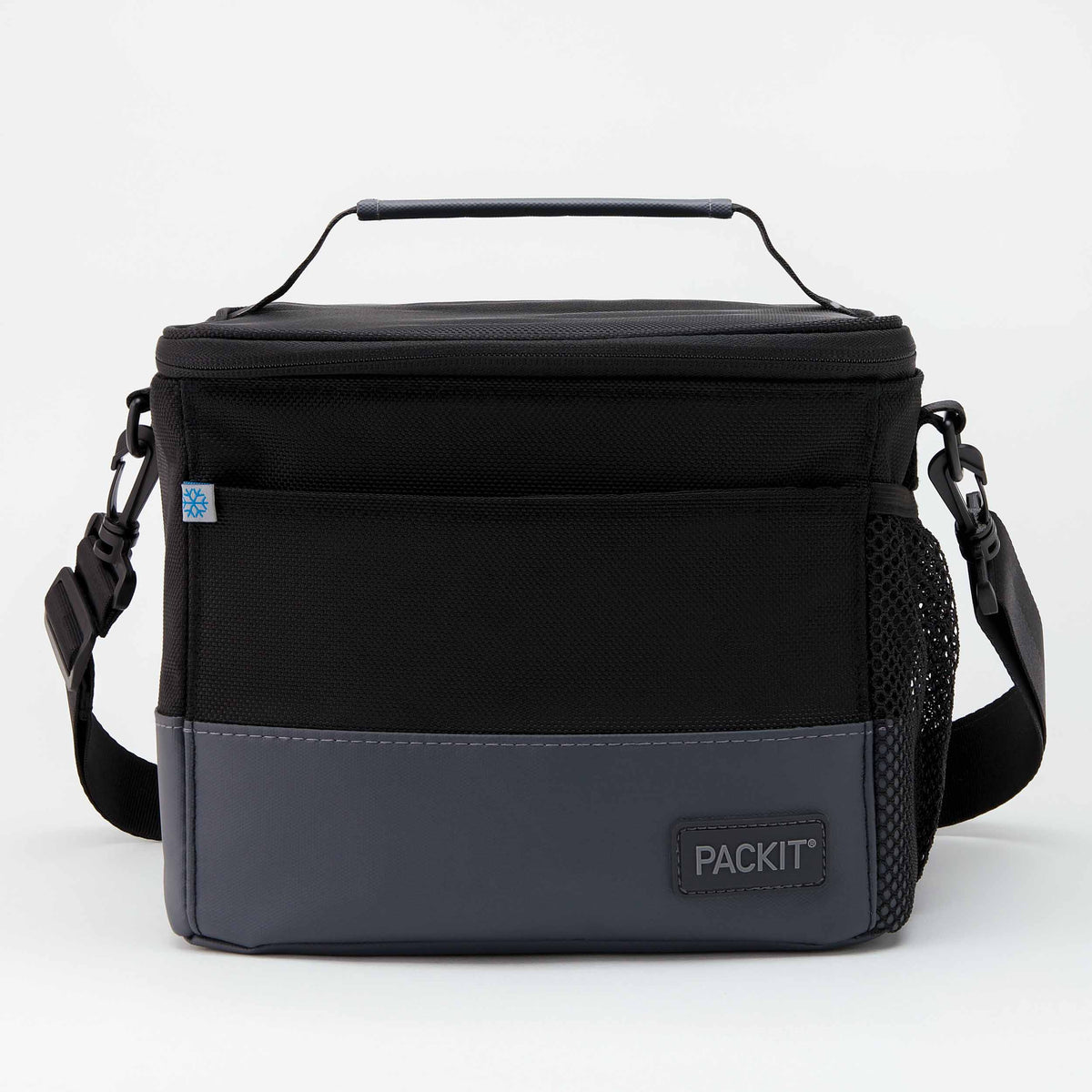 freezable-lunch-pail-z3 freezable-upright-lunch-pail-black-gray-front.jpg